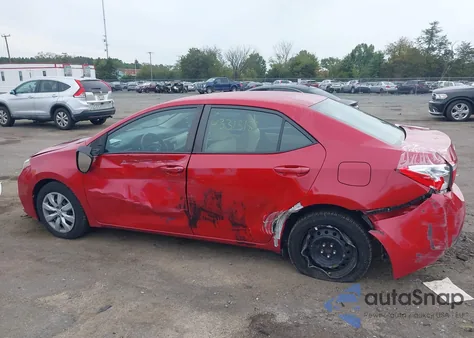 2016 Toyota Corolla Le from USA, damaged, VIN 2T1BURHE3GC553937